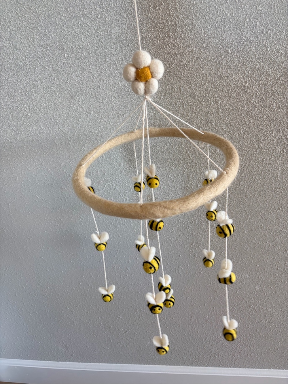 Beige and Yellow Bee Mobile - Kids Accessories